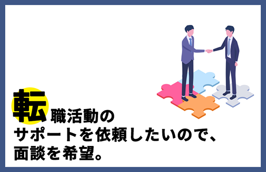 転職活動をサポートしてほしいイメージ